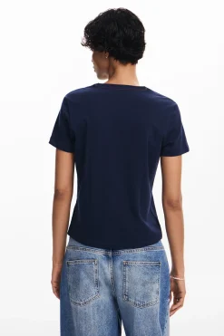 Camisas Y Blusas|Camisetas-Desigual Camiseta ilustración flor