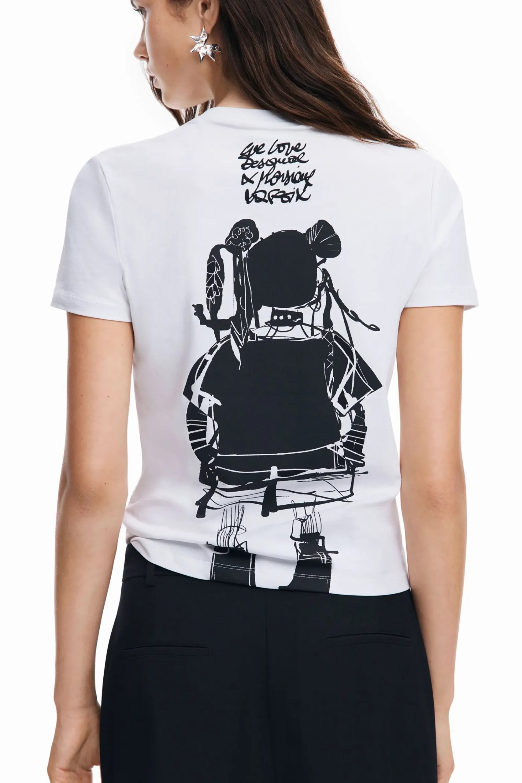 Camisas Y Blusas|Camisetas-Desigual Camiseta ilustración M. Christian Lacroix