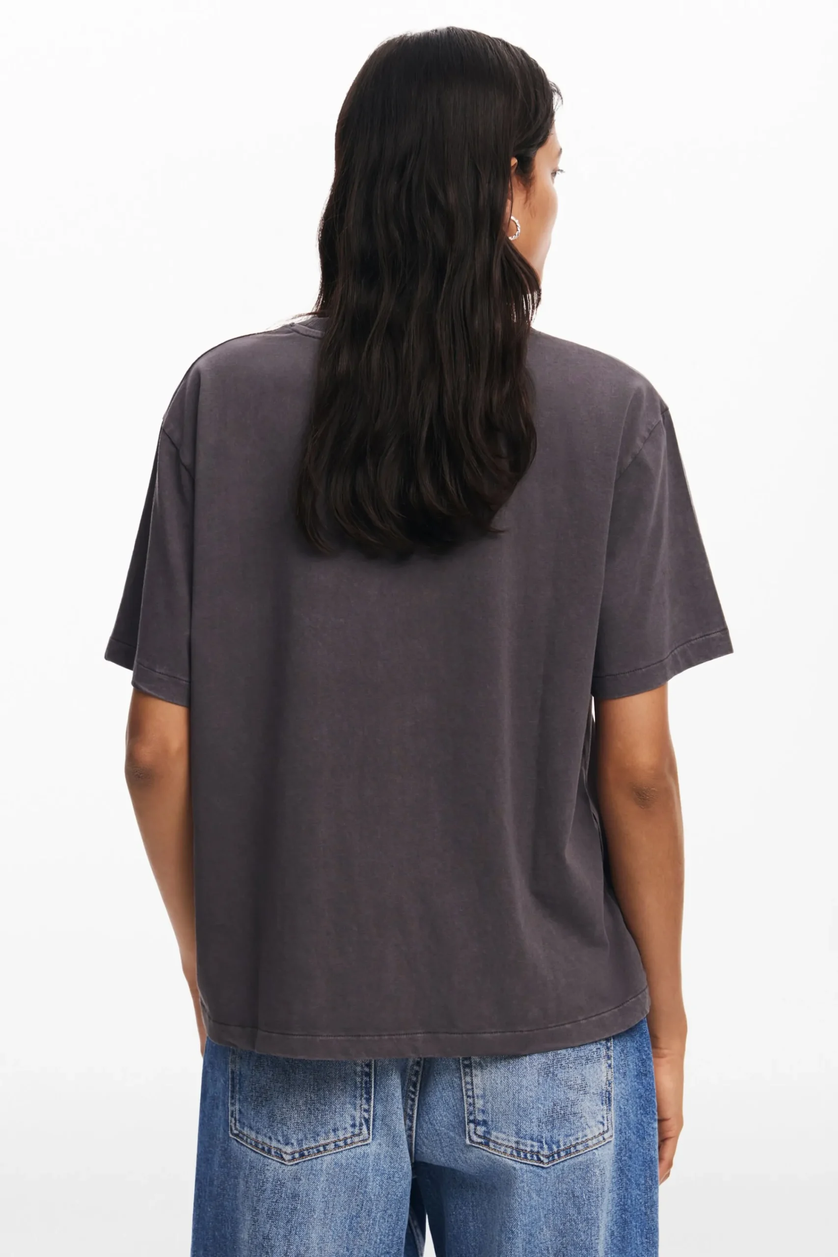 Camisas Y Blusas|Camisetas-Desigual Camiseta ilustración rostro