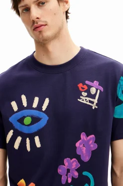 Camisetas-Desigual Camiseta ilustraciones