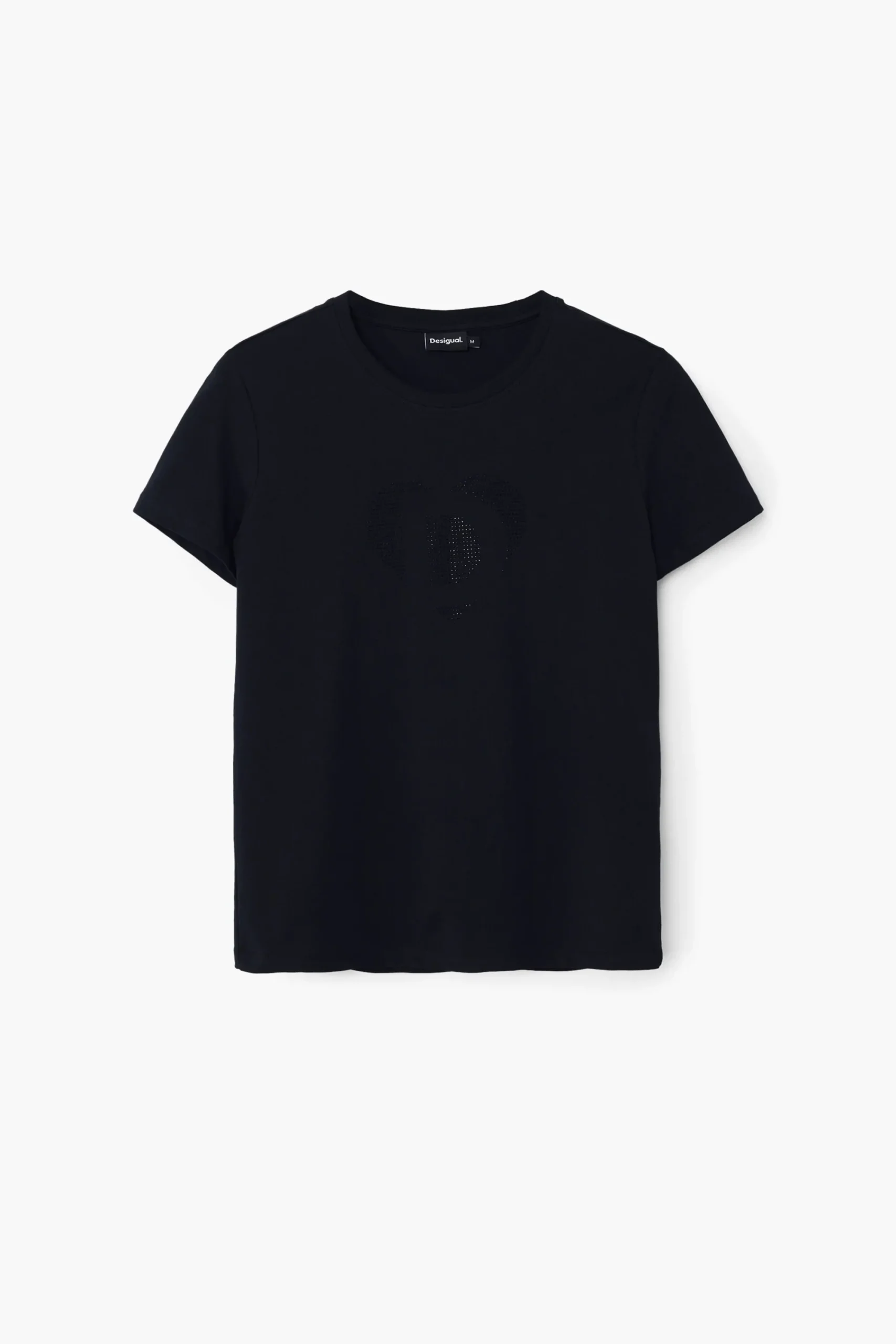 Camisas Y Blusas|Camisetas-Desigual Camiseta imagotipo strass