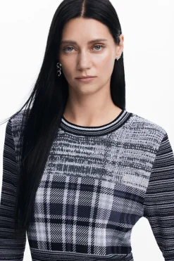 Ropa De Punto|Camisas Y Blusas-Desigual Camiseta jaspeada