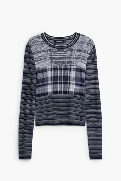 Ropa De Punto|Camisas Y Blusas-Desigual Camiseta jaspeada