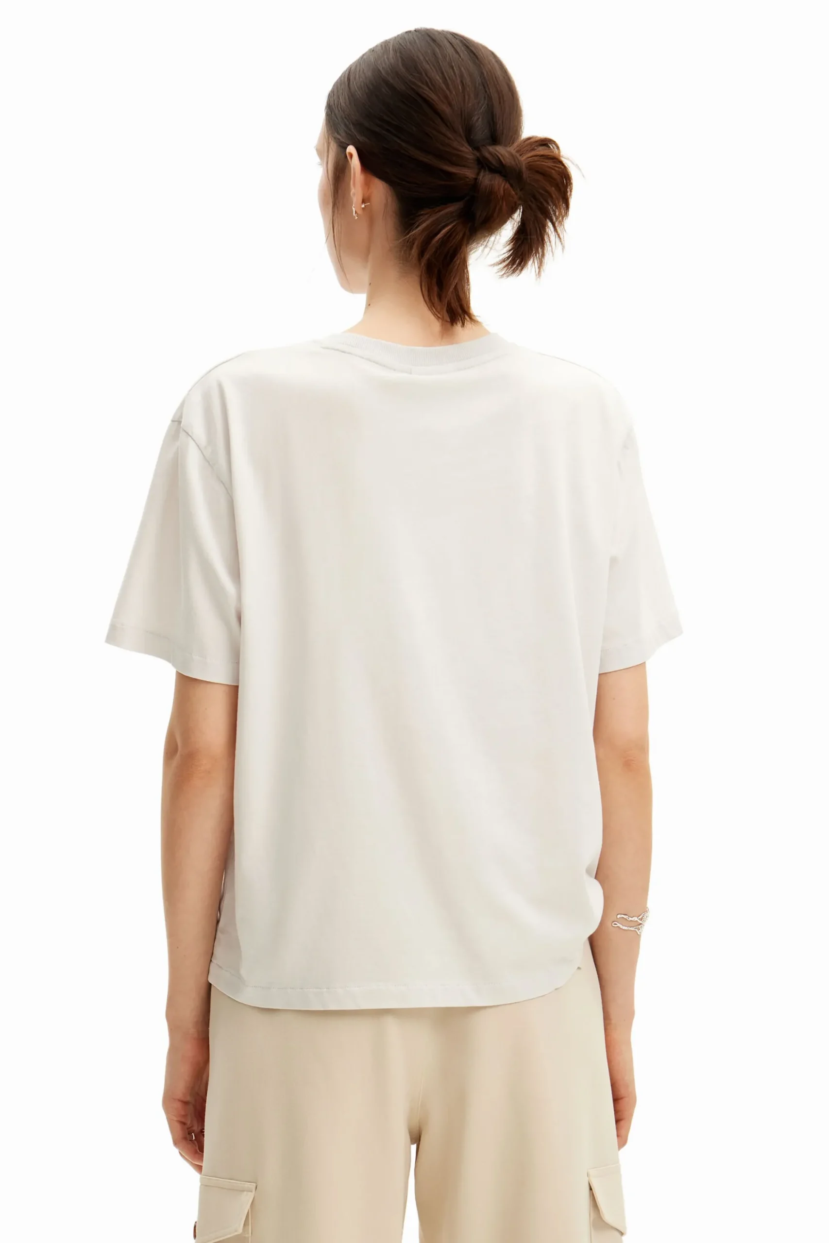 Camisas Y Blusas|Camisetas-Desigual Camiseta lisa ilustración