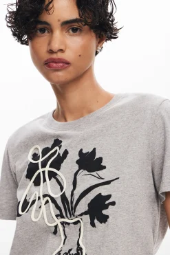 Camisas Y Blusas|Camisetas-Desigual Camiseta lisa jarrón