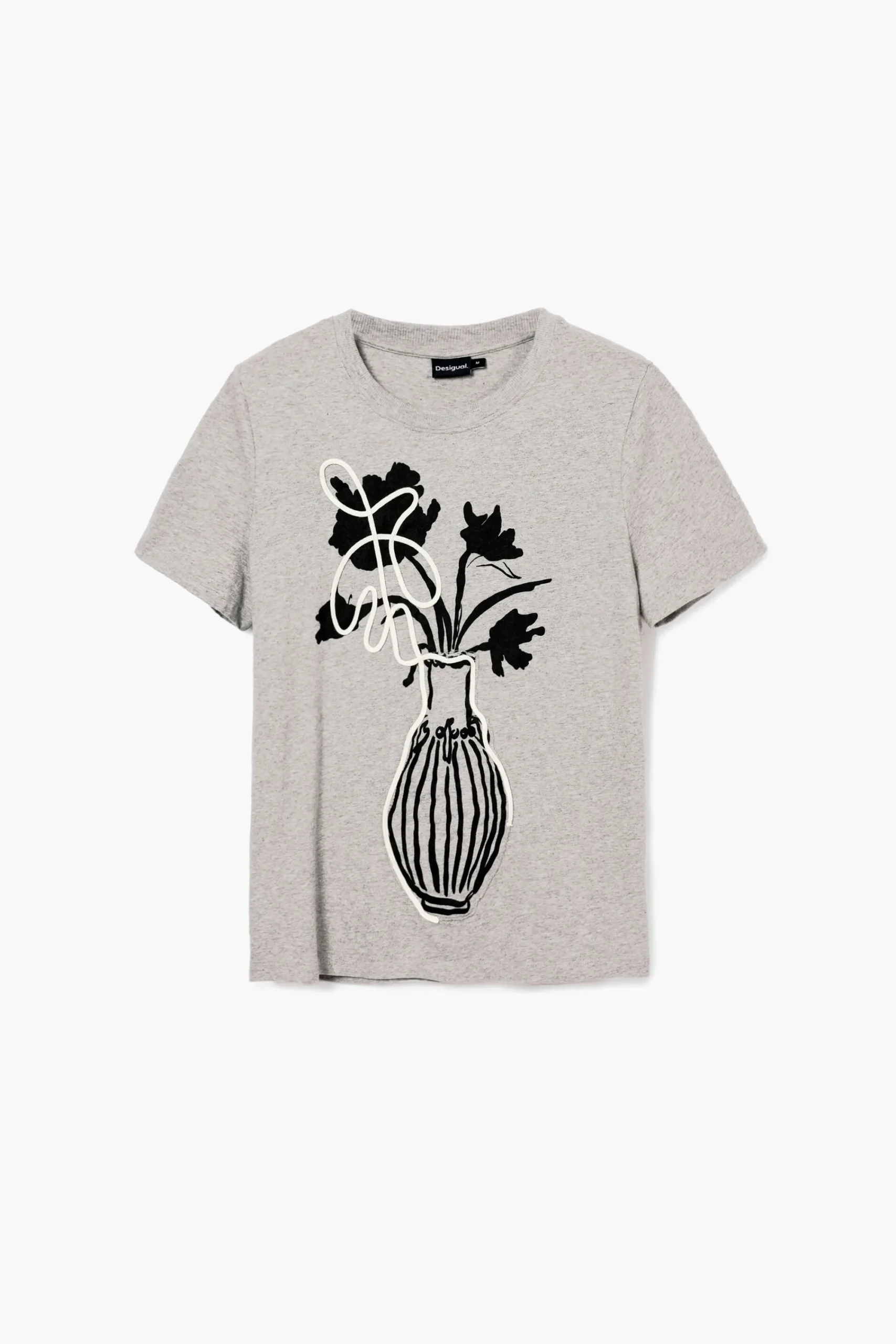 Camisas Y Blusas|Camisetas-Desigual Camiseta lisa jarrón