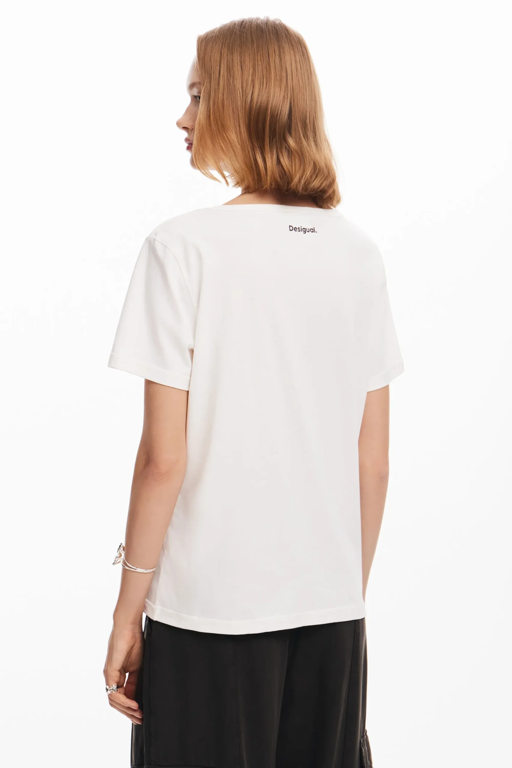 Camisas Y Blusas|Camisetas-Desigual Camiseta lisa mensaje