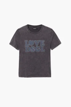 Camisas Y Blusas|Camisetas-Desigual Camiseta lisa texto