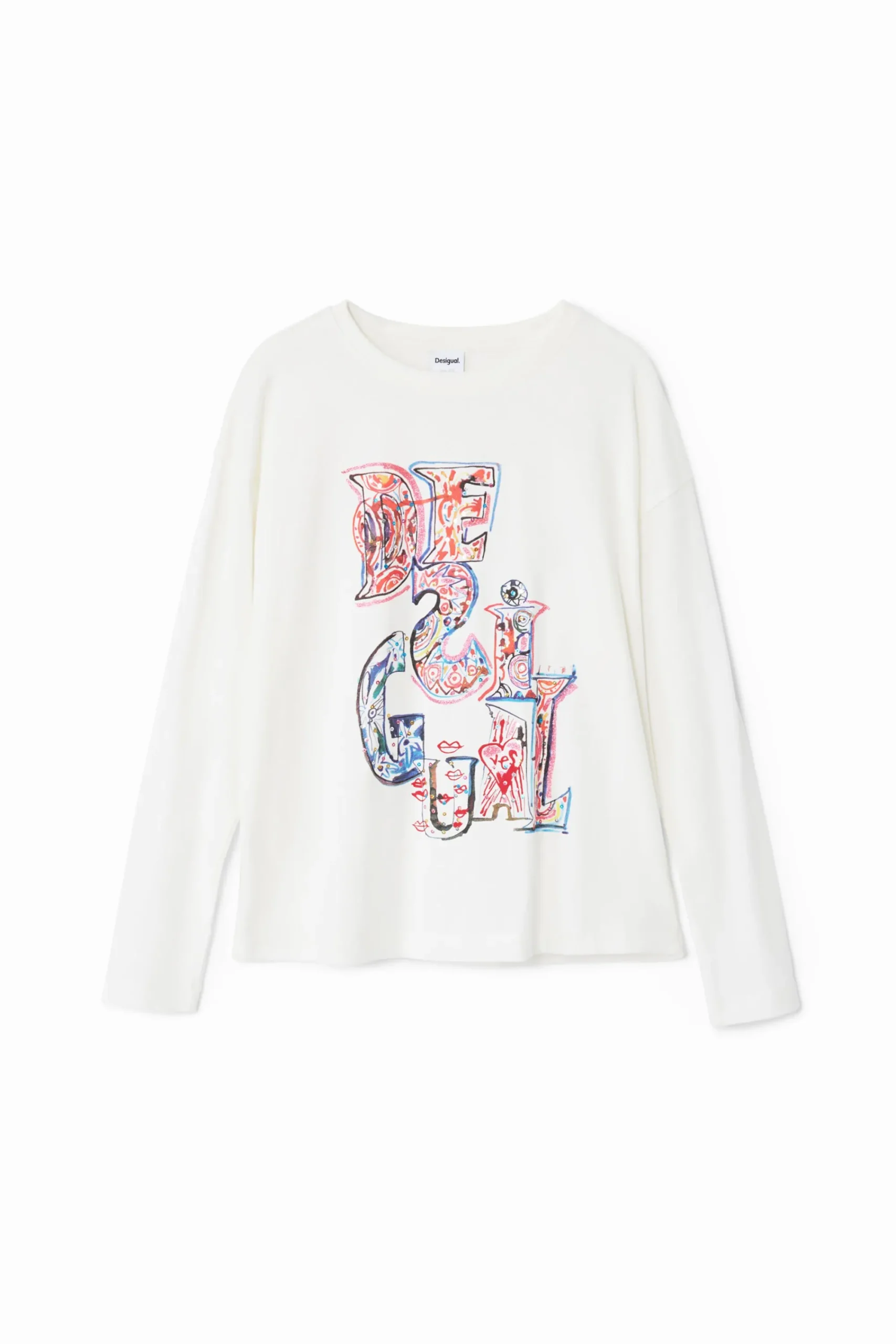 Camisetas Y Camisas-Desigual Camiseta logotipo