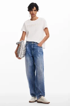 Camisas Y Blusas|Camisetas-Desigual Camiseta logotipo