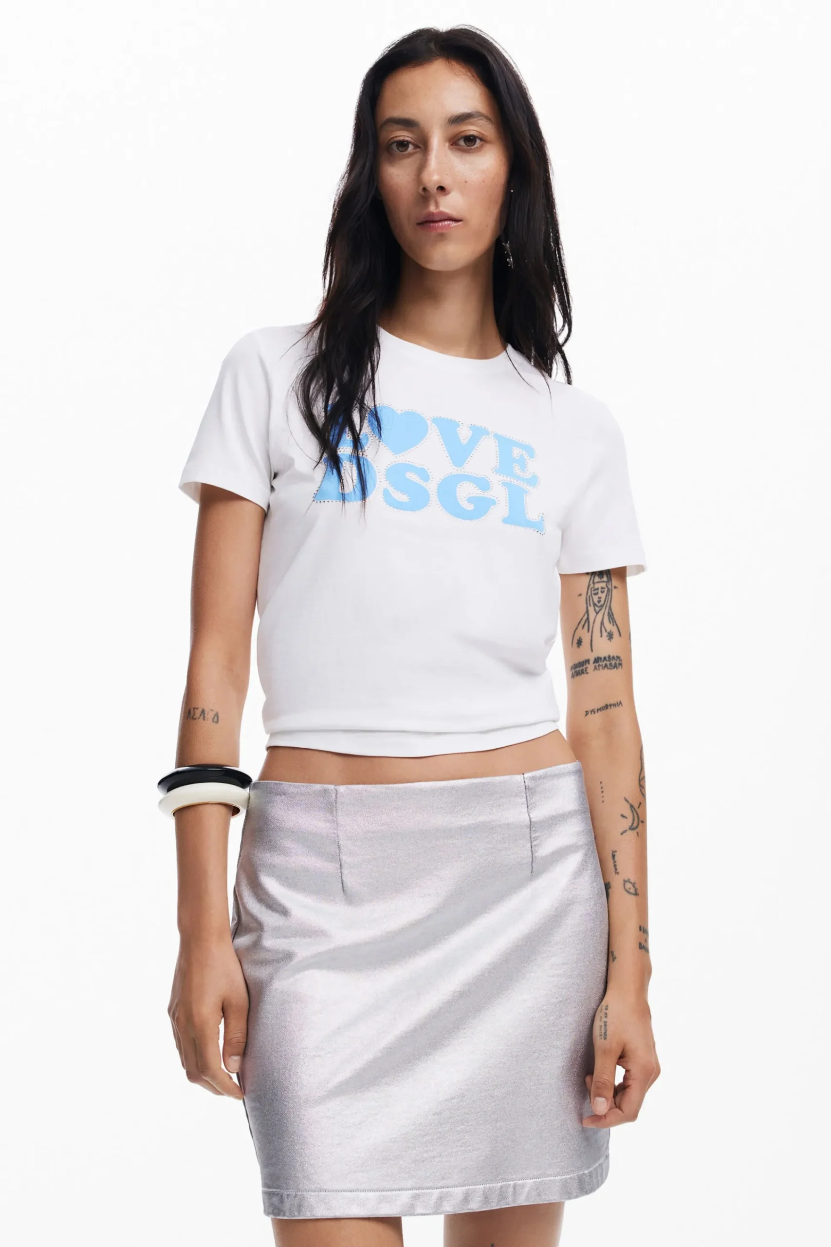 Camisas Y Blusas|Camisetas-Desigual Camiseta Love