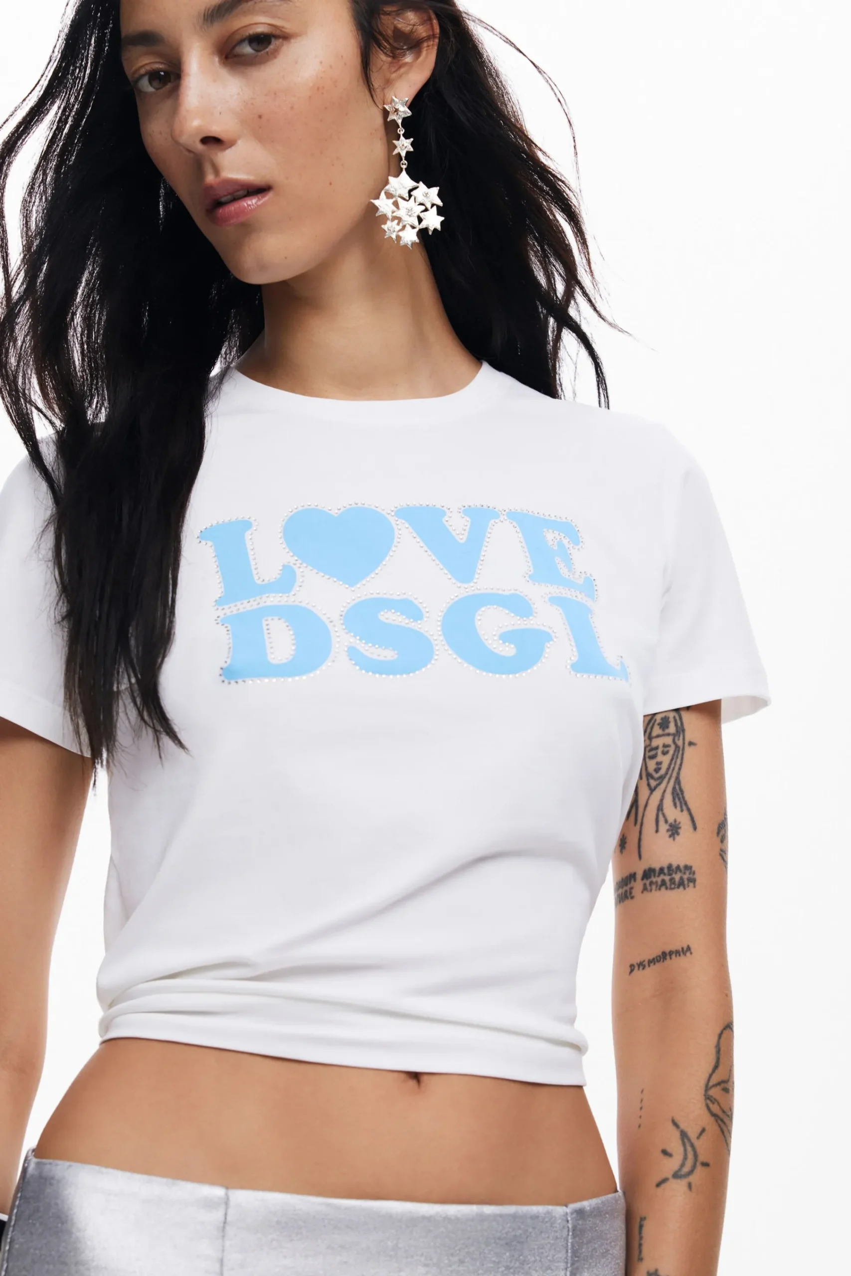 Camisas Y Blusas|Camisetas-Desigual Camiseta Love