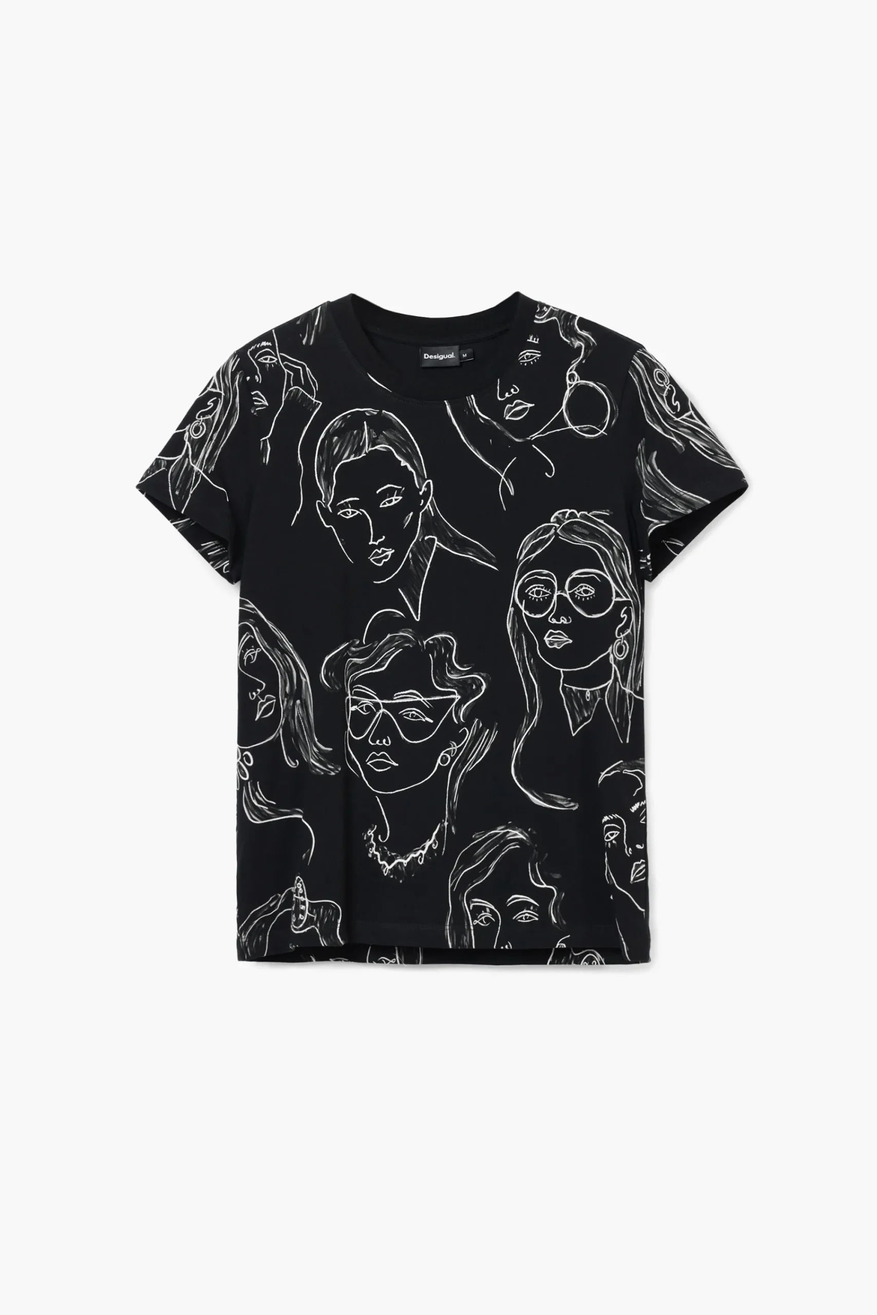 Camisas Y Blusas|Camisetas-Desigual Camiseta manga corta caras