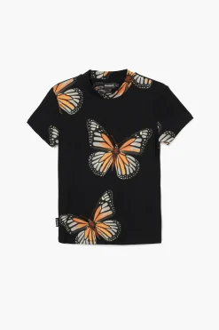 Ropa De Punto|Camisas Y Blusas-Desigual Camiseta manga corta mariposas