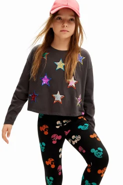 Camisetas Y Camisas-Desigual Camiseta manga larga estrellas