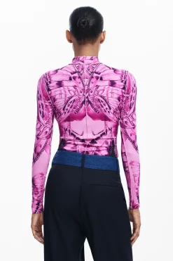 Camisas Y Blusas|Camisetas-Desigual Camiseta mariposa