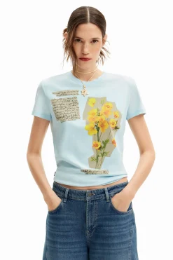 Camisas Y Blusas|Camisetas-Desigual Camiseta parches flores