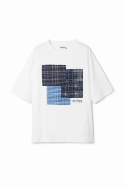 Camisetas-Desigual Camiseta patch central