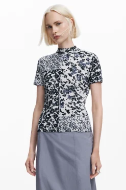 Camisas Y Blusas|Camisetas-Desigual Camiseta patchy flores