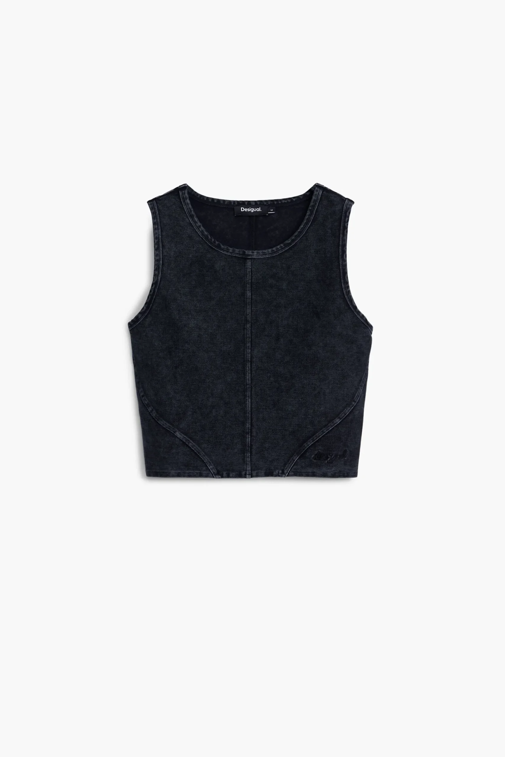 Ropa De Punto|Camisas Y Blusas-Desigual Camiseta punto efecto lavado