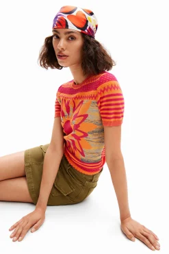 Camisas Y Blusas|Camisetas-Desigual Camiseta punto sol