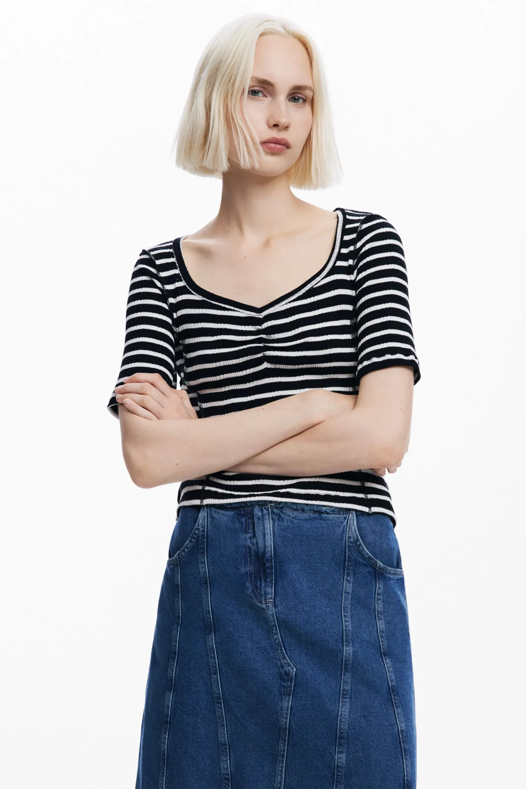 Camisas Y Blusas|Camisetas-Desigual Camiseta rayas