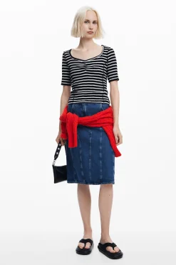 Camisas Y Blusas|Camisetas-Desigual Camiseta rayas