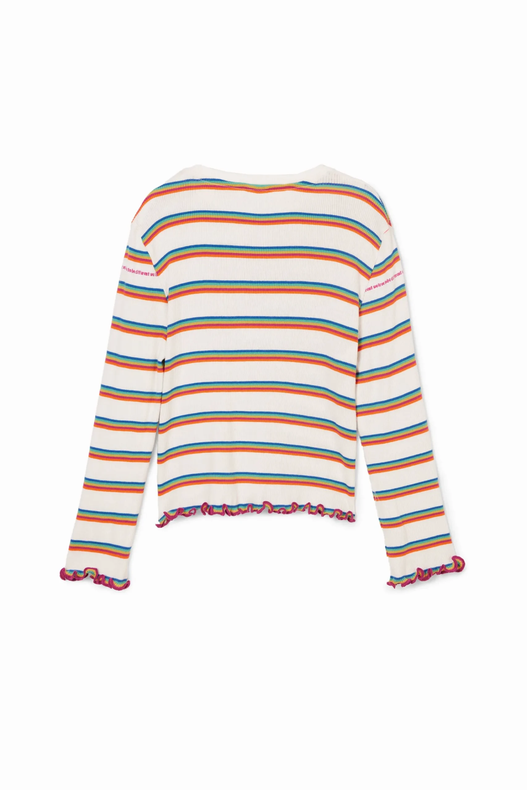 Camisetas Y Camisas-Desigual Camiseta rayas arcoiris
