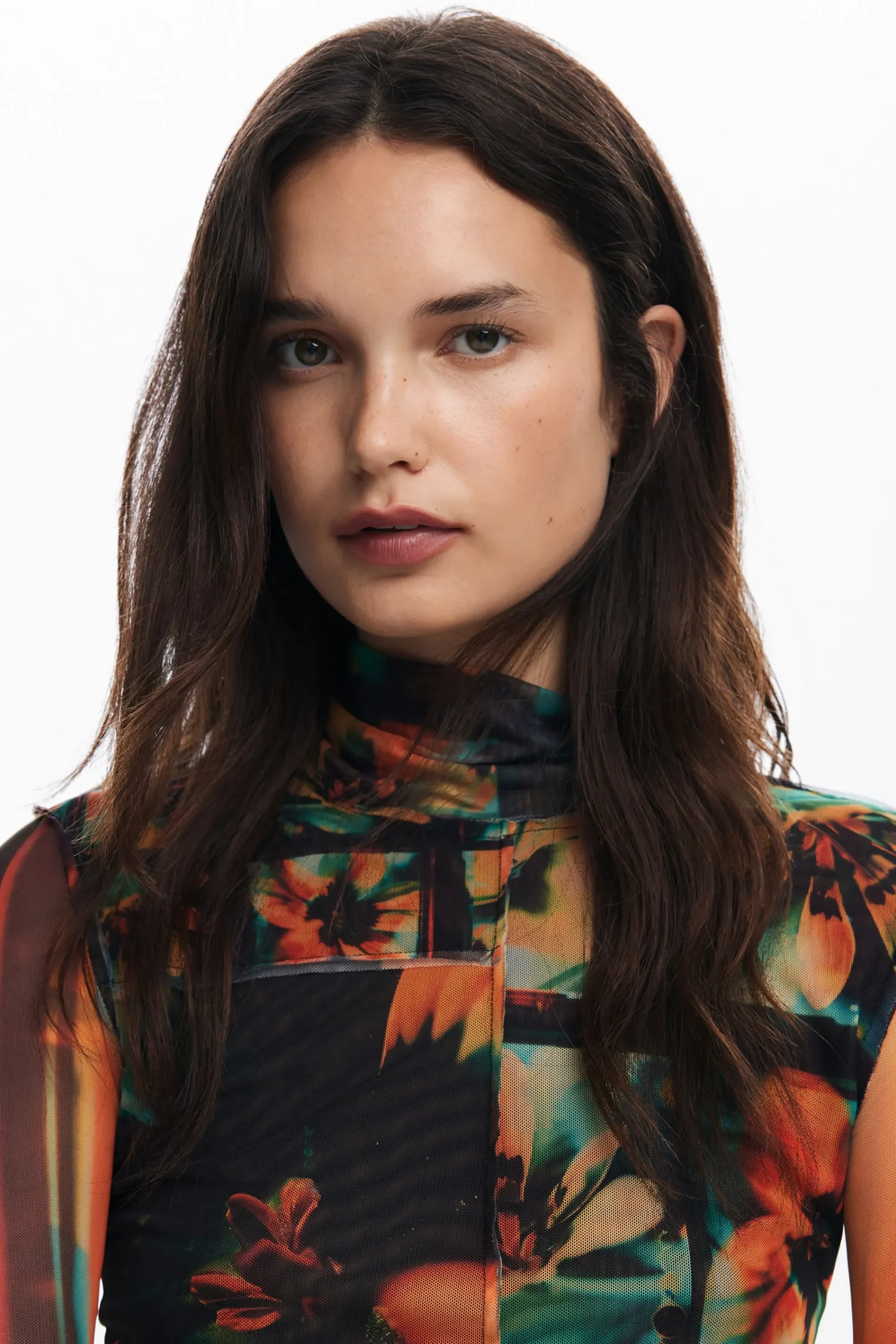 Camisas Y Blusas|Camisetas-Desigual Camiseta tul estampada