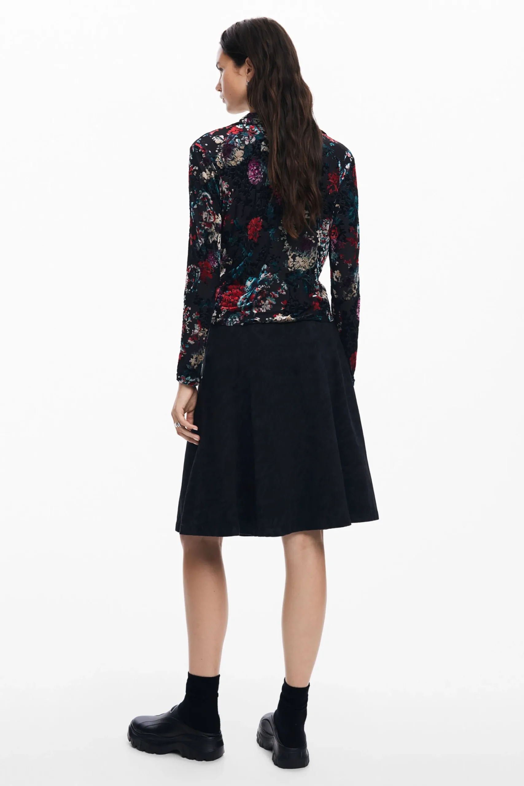 Camisas Y Blusas|Camisetas-Desigual Camiseta tul estampado floral