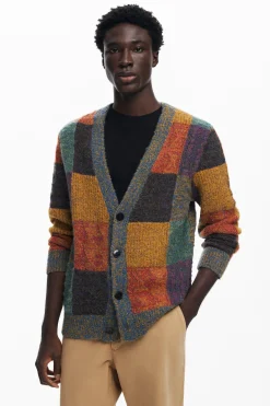 Jerséis Y Sudaderas-Desigual Cardigan cuadros