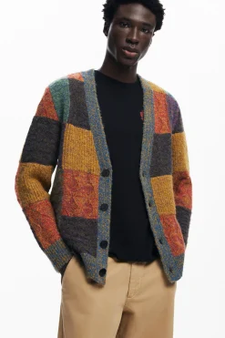 Jerséis Y Sudaderas-Desigual Cardigan cuadros