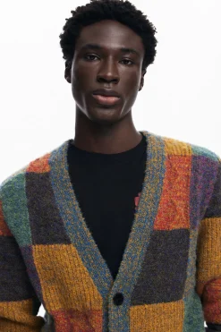 Jerséis Y Sudaderas-Desigual Cardigan cuadros