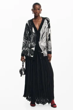 Ropa De Punto|Jerséis-Desigual Cardigan estampado