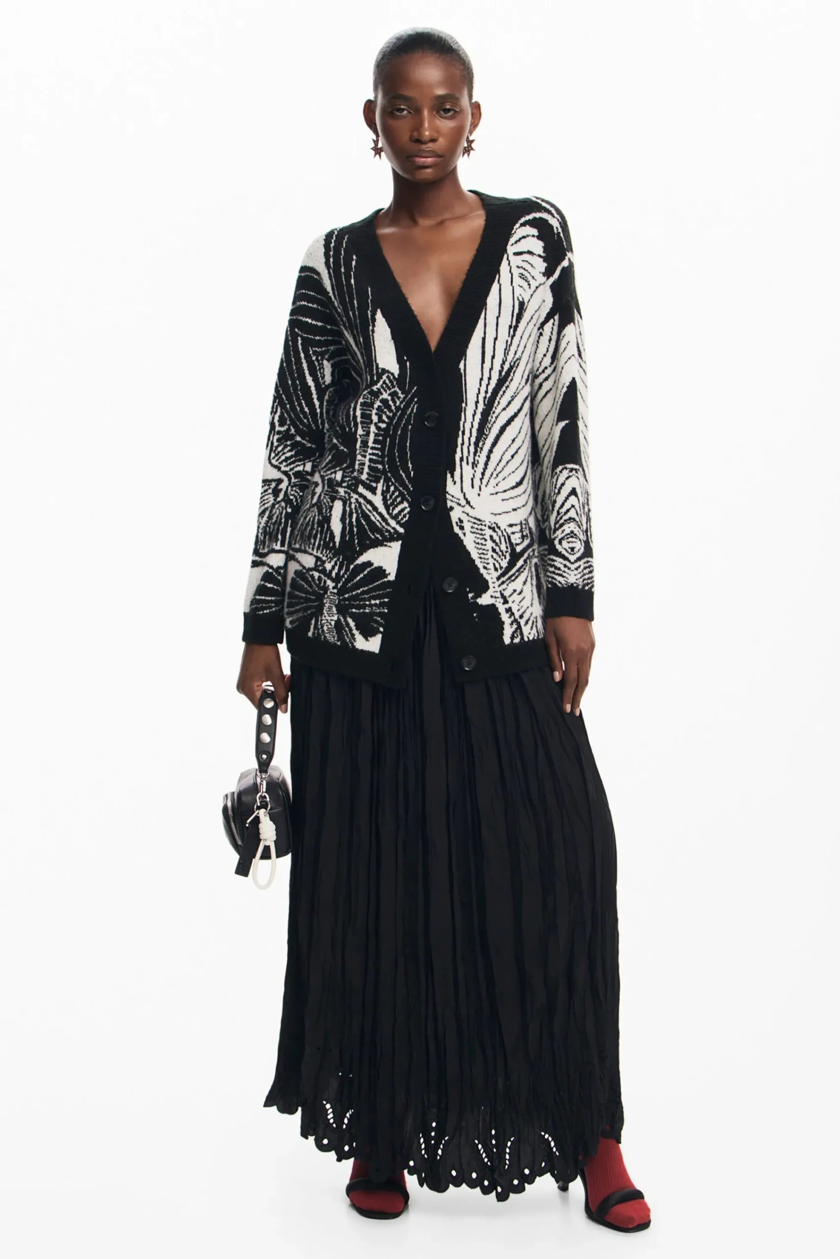 Ropa De Punto|Jerséis-Desigual Cardigan estampado