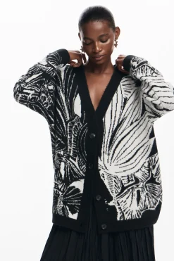 Ropa De Punto|Jerséis-Desigual Cardigan estampado