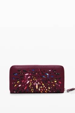 Monederos|Monederos-Desigual Cartera troquelada vidriera