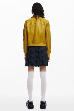 Abrigos Y Chaquetas-Desigual Cazadora biker efecto piel