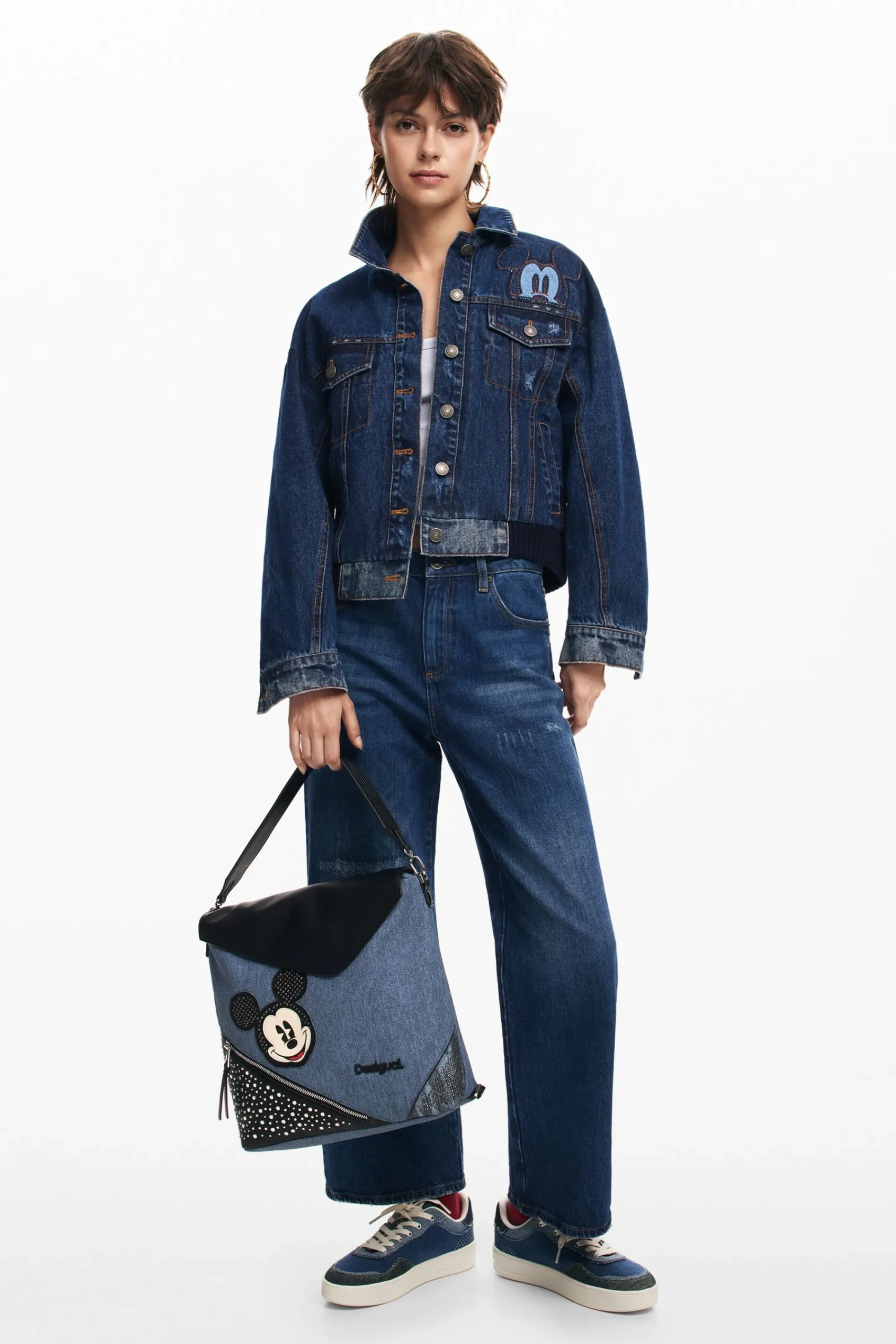 Abrigos Y Chaquetas-Desigual Cazadora denim Mickey