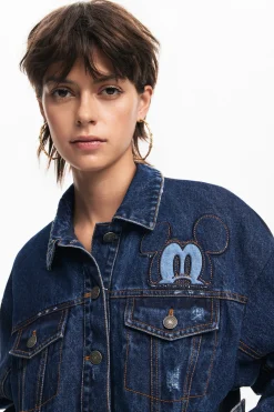 Abrigos Y Chaquetas-Desigual Cazadora denim Mickey