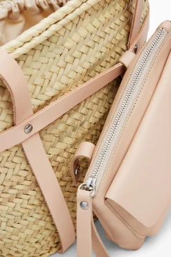 Bolsos|Bolsos Shopper-Desigual Cesta de mimbre L  piel