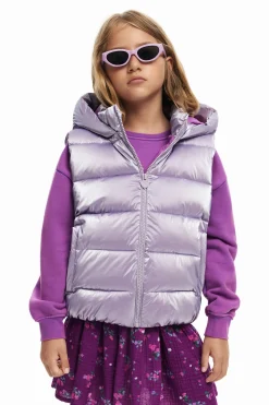 Abrigos Y Chaquetas-Desigual Chaleco acolchado metalizado