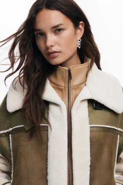Abrigos Y Chaquetas-Desigual Chaqueta biker borrego