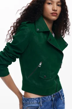 Abrigos Y Chaquetas-Desigual Chaqueta biker textura