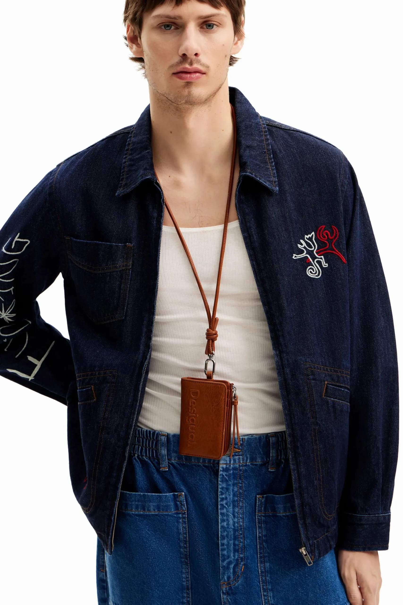 Abrigos Y Chaquetas-Desigual Chaqueta denim siluetas