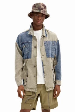 Abrigos Y Chaquetas-Desigual Chaqueta parka híbrida