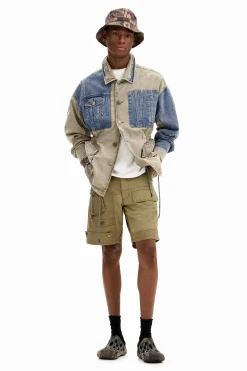 Abrigos Y Chaquetas-Desigual Chaqueta parka híbrida