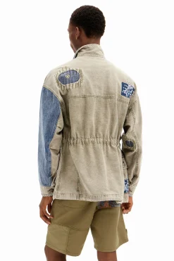 Abrigos Y Chaquetas-Desigual Chaqueta parka híbrida