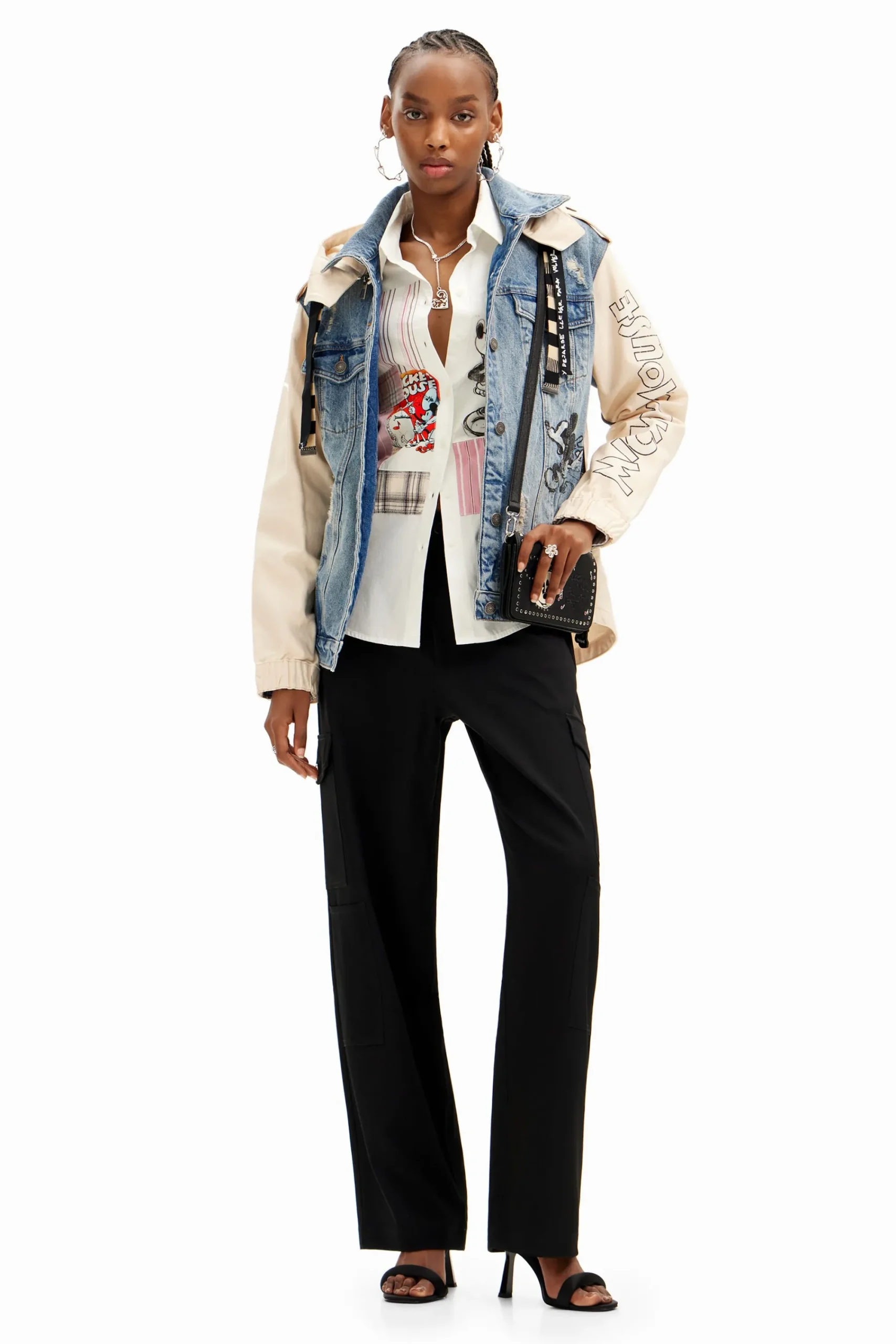 Abrigos Y Chaquetas-Desigual Chaqueta parka Mickey Mouse