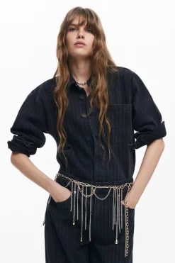 Abrigos Y Chaquetas-Desigual Chaqueta trucker denim